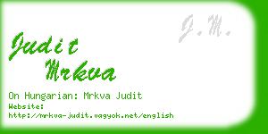 judit mrkva business card